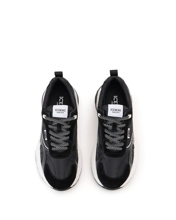 Black and white running sneakers - Iceberg - Official Website