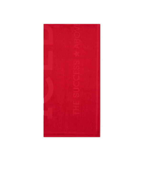 Red beach towel with transparent Iceberg logo - Iceberg - Official Website