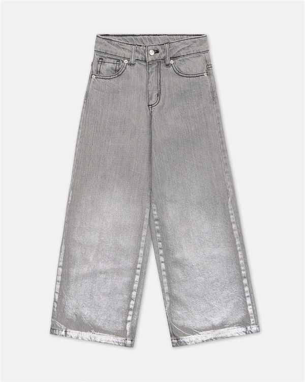 5-Pocket Wide Leg Jeans Grey Degradé - Iceberg - Official Website