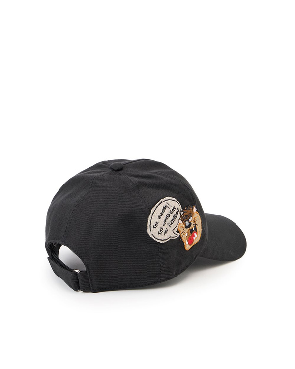 Looney Tunes patch black gabardine baseball cap - Iceberg - Official Website