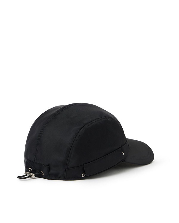 Black nylon baseball cap with drawstring - Iceberg - Official Website