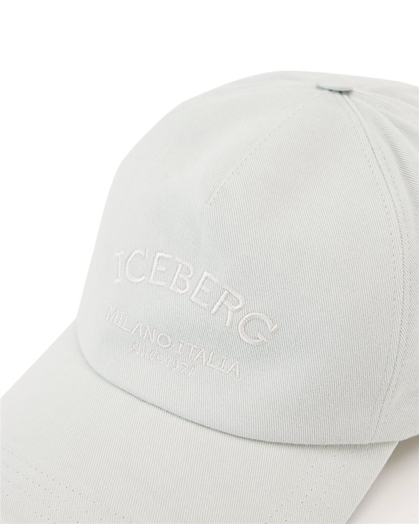 Dusty-colored baseball cap with Iceberg Milano Italia embroidery - Iceberg - Official Website