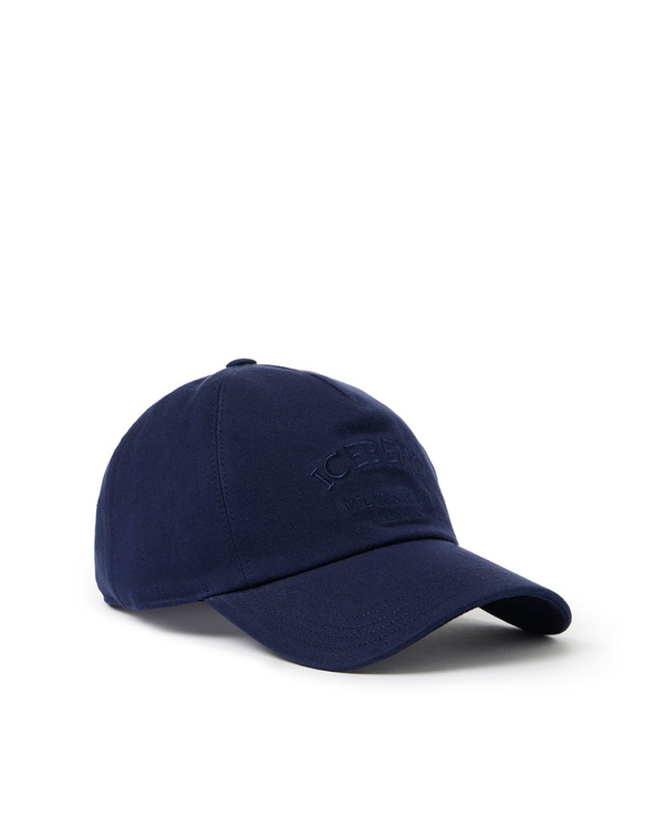 Blue baseball cap with Iceberg Milano Italia embroidery - Iceberg - Official Website
