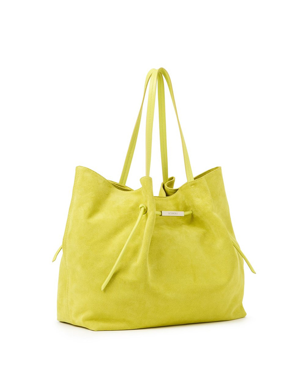 Maxi Shopper Bag in Yellow Suede - Iceberg - Official Website
