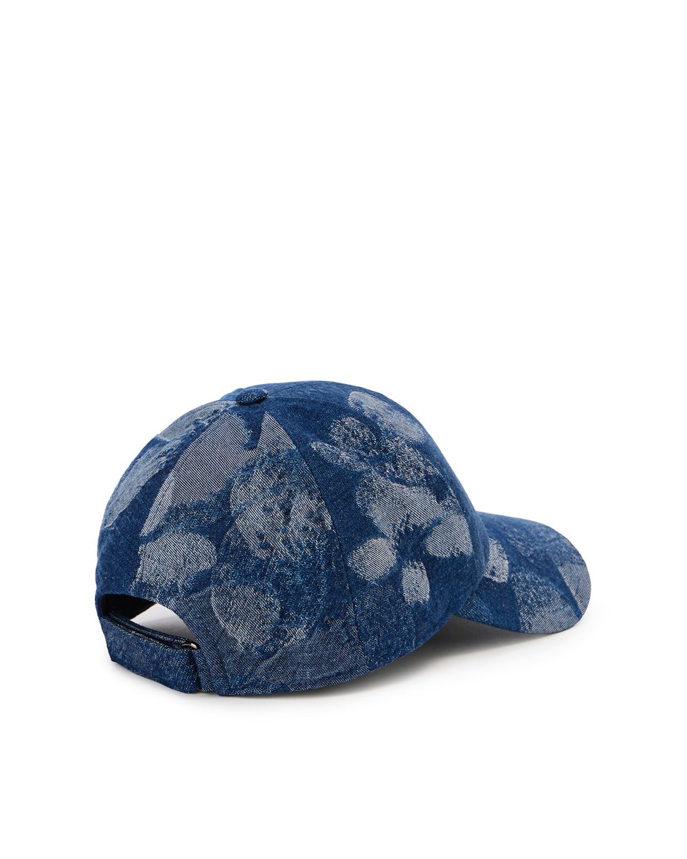 Indigo floral jacquard denim baseball cap | ICEBERG