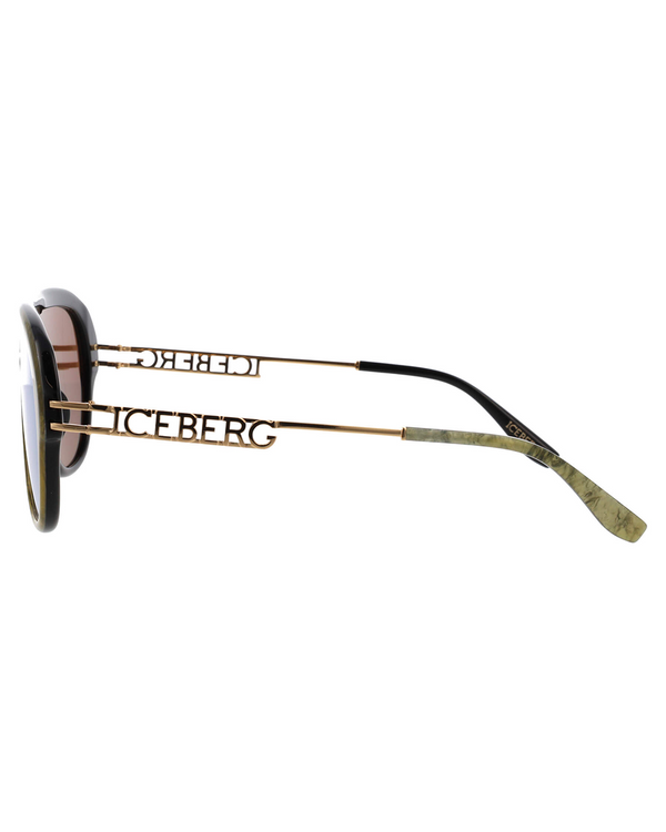 Anniversary Special Edition Green Marbled Aviator Sunglasses - Iceberg - Official Website