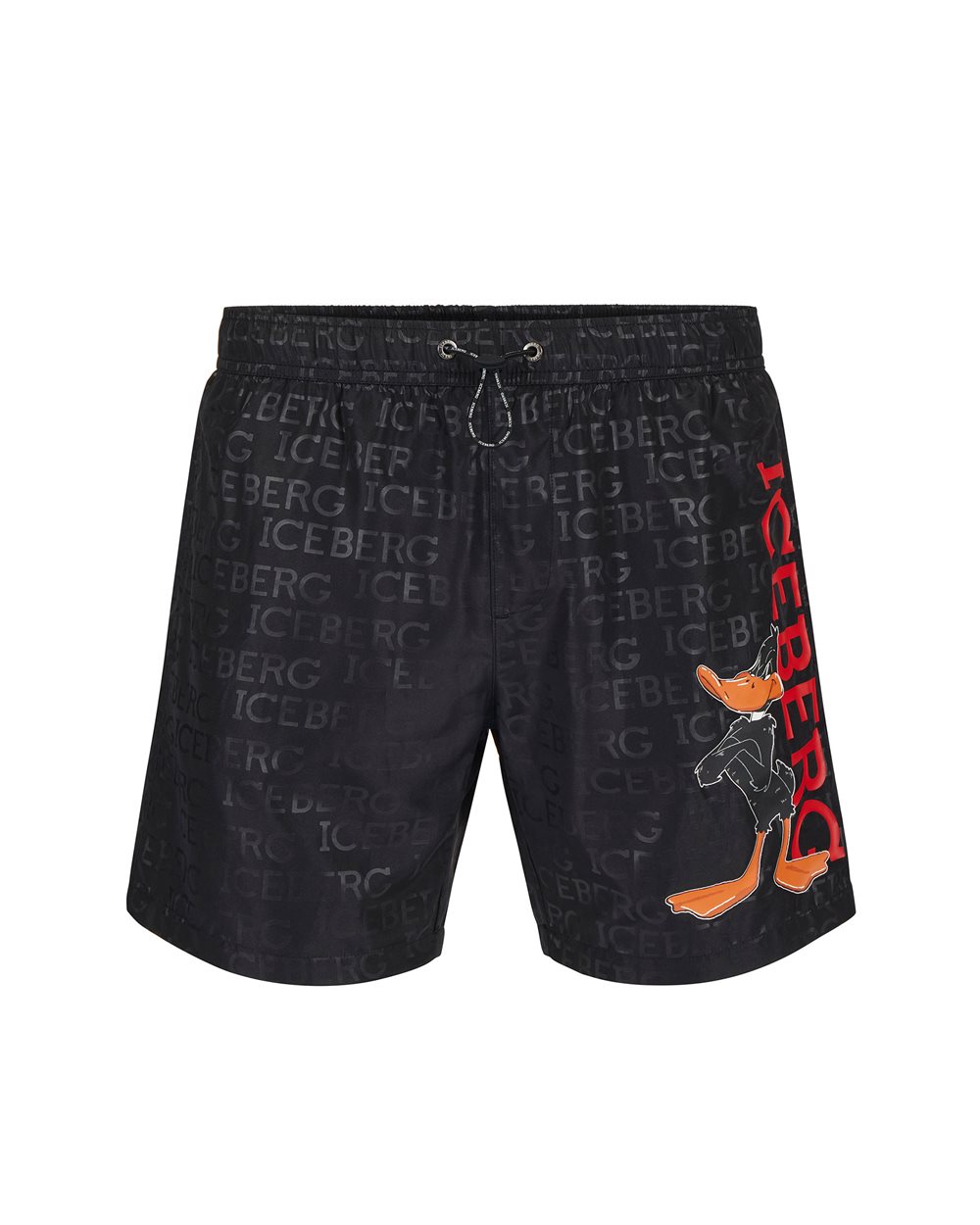 Swim shorts with logo and cartoon graphics Iceberg