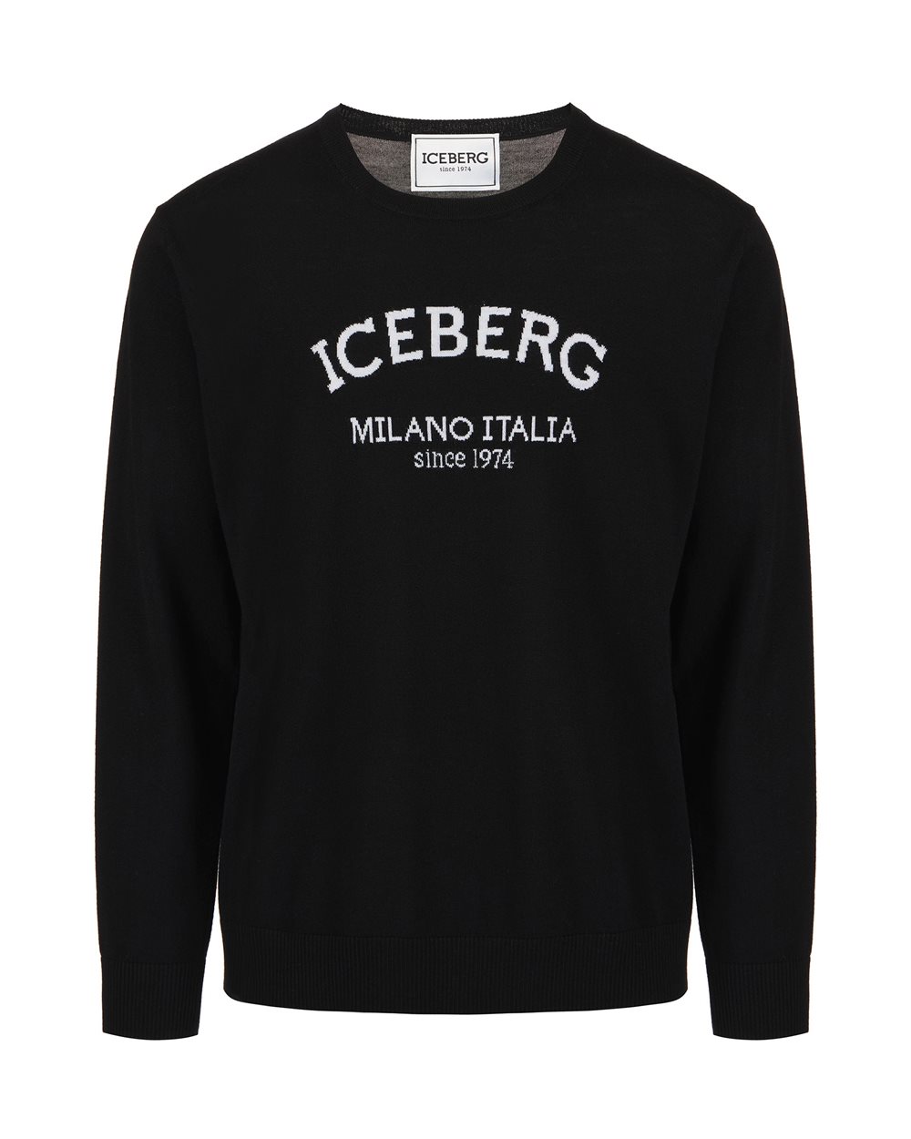 Crew neck sweater with logo Iceberg