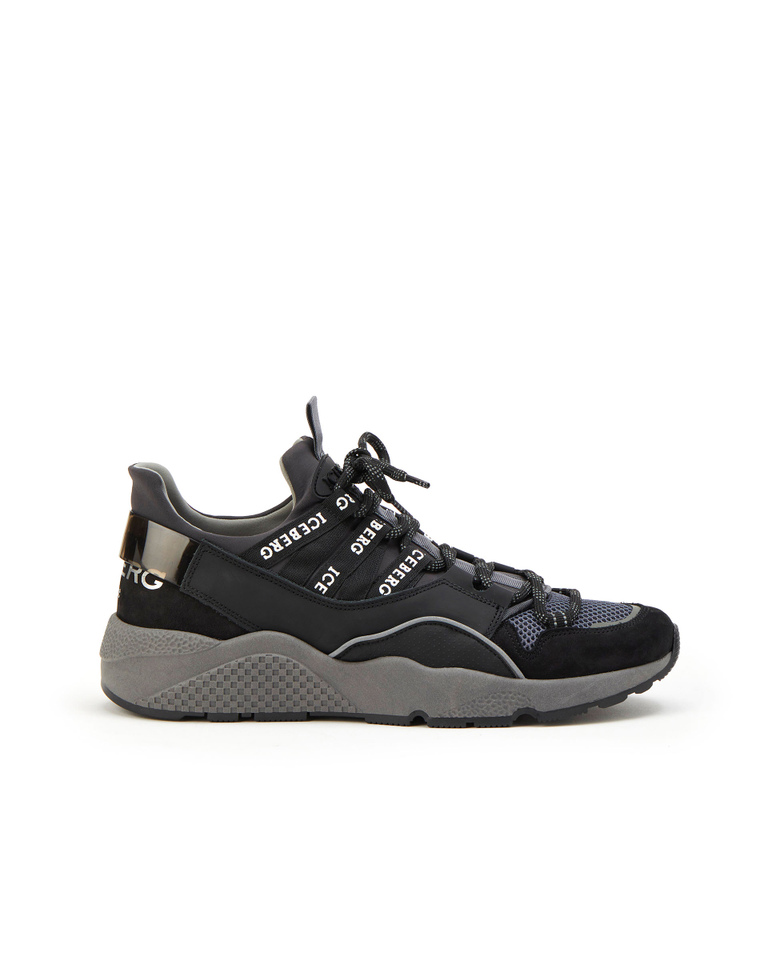 Chunky black and gray Iceberg sneaker - Shoes | Iceberg - Official Website