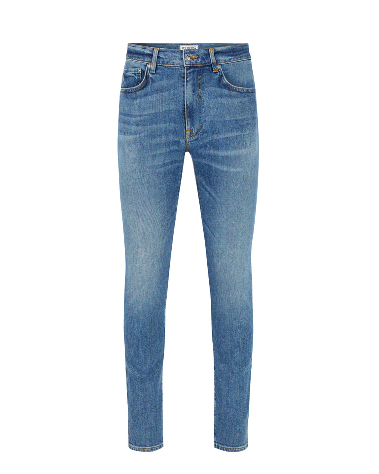 Iceberg slim-fit blue jeans - Trousers | Iceberg - Official Website