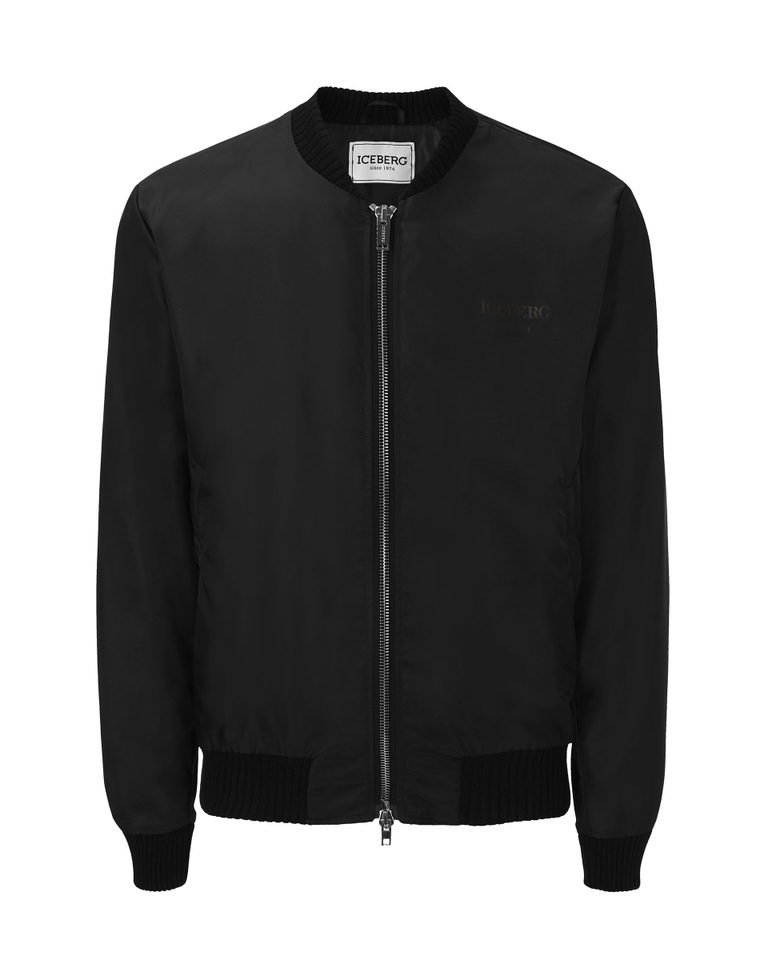 Black Iceberg bomber jacket - Jackets | Iceberg - Official Website