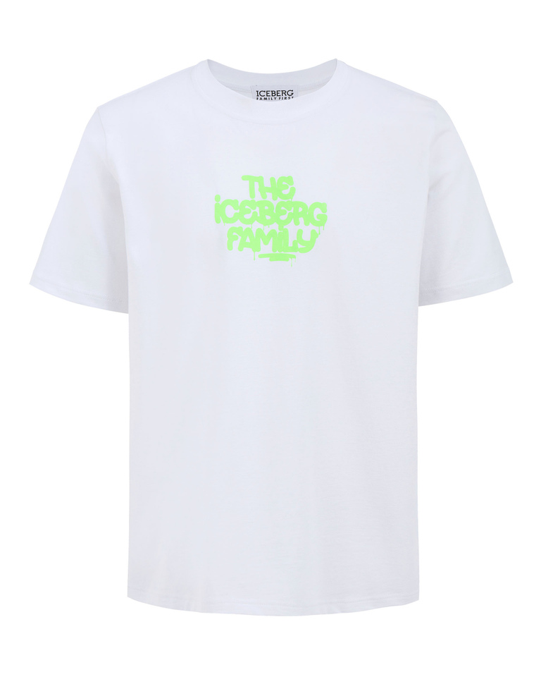 Iceberg x Family First White T-shirt - T-shirts | Iceberg - Official Website