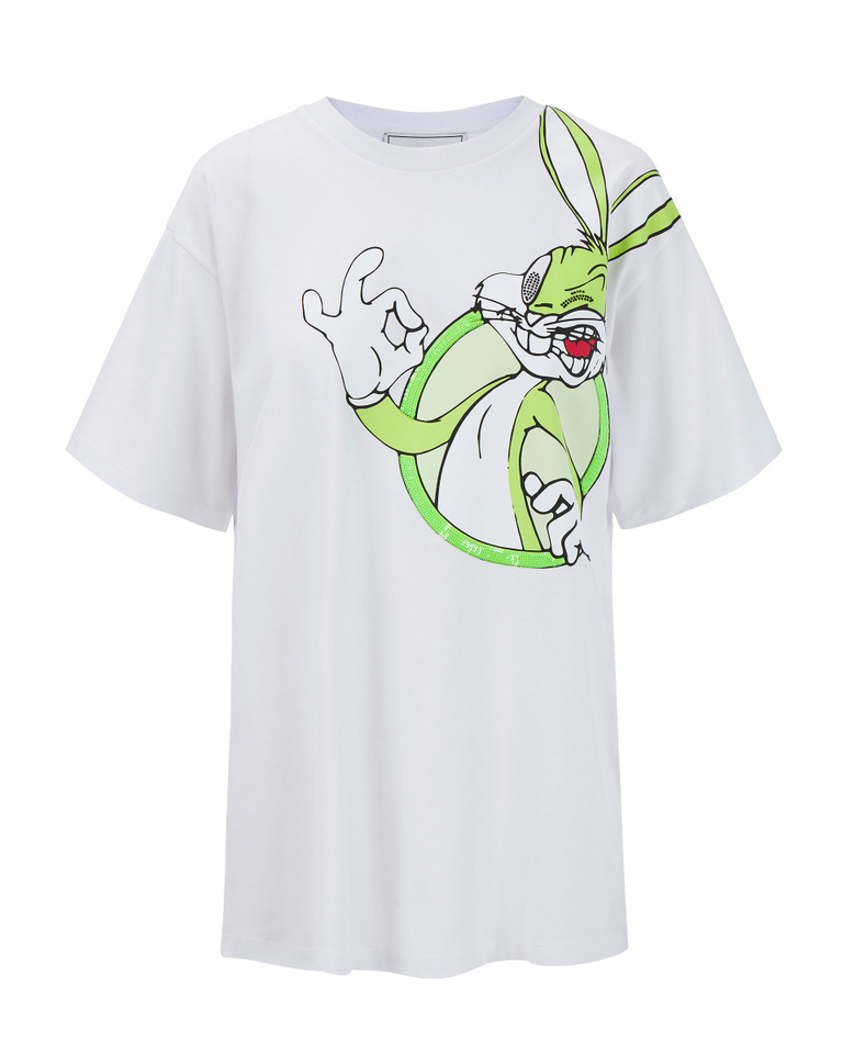 White Iceberg T-shirt with Bugs Bunny - Top | Iceberg - Official Website