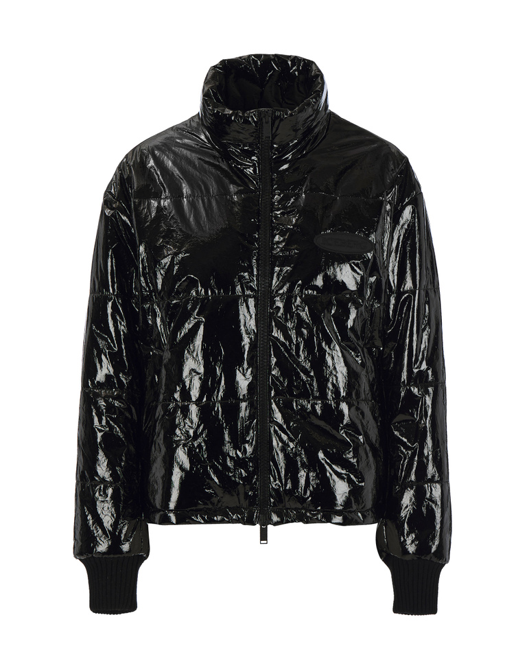 Iceberg black hi-shine padded sport jacket - Women's outlet | Iceberg - Official Website