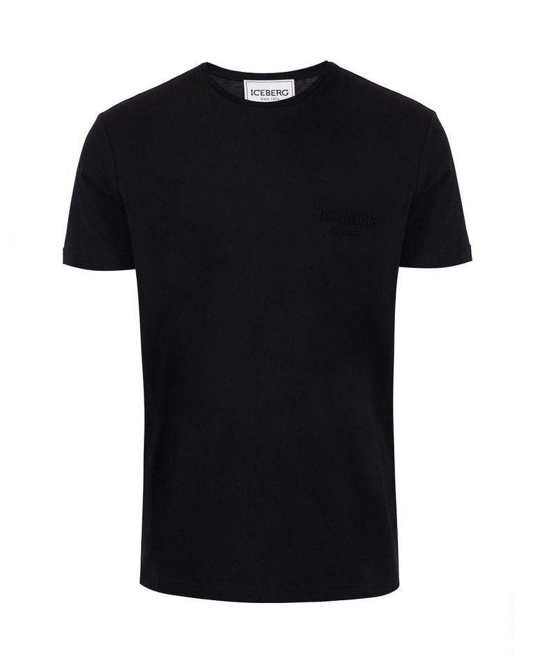 Black Iceberg T-shirt with Mickey Mouse expressions on back - T-shirts | Iceberg - Official Website