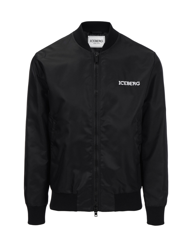 Black Iceberg bomber jacket - Jackets | Iceberg - Official Website