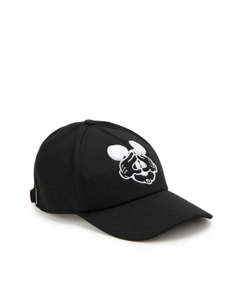 Black Iceberg baseball cap with Mickey Mouse face - Accessories | Iceberg - Official Website
