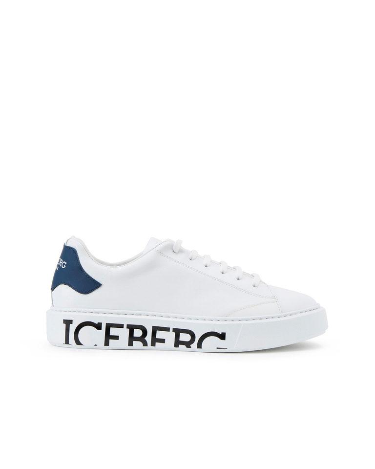 Men's Extralight Logo White Sneakers - PROMO 20% STEP 2 | Iceberg - Official Website