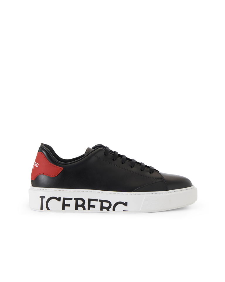 Men's Extralight Logo Black Sneakers - Shoes & sneakers | Iceberg - Official Website