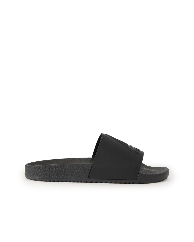 Women's Triangle Black Pool Slides - Shoes & sneakers | Iceberg - Official Website