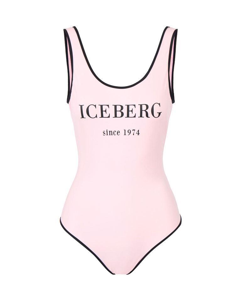 Costume intero cipria logo heritage - Beachwear | Iceberg - Official Website