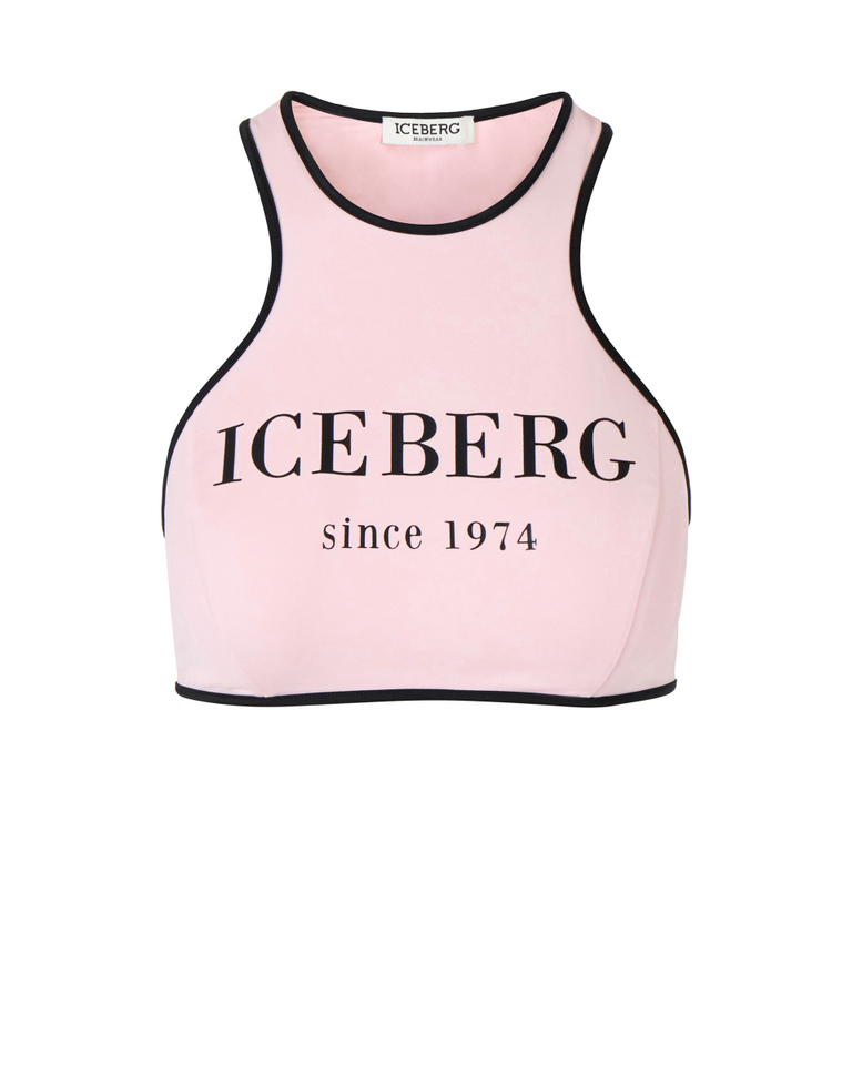 Heritage logo bikini sport bra - Beachwear | Iceberg - Official Website