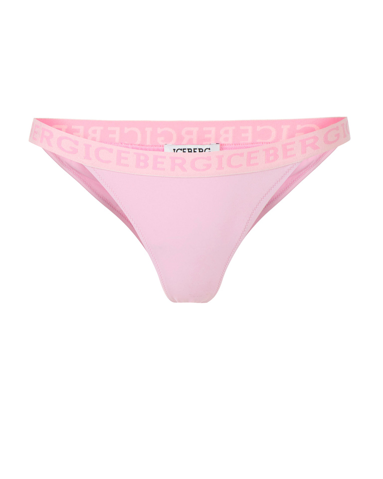 Institutional logo pink bikini bottoms - Beachwear | Iceberg - Official Website