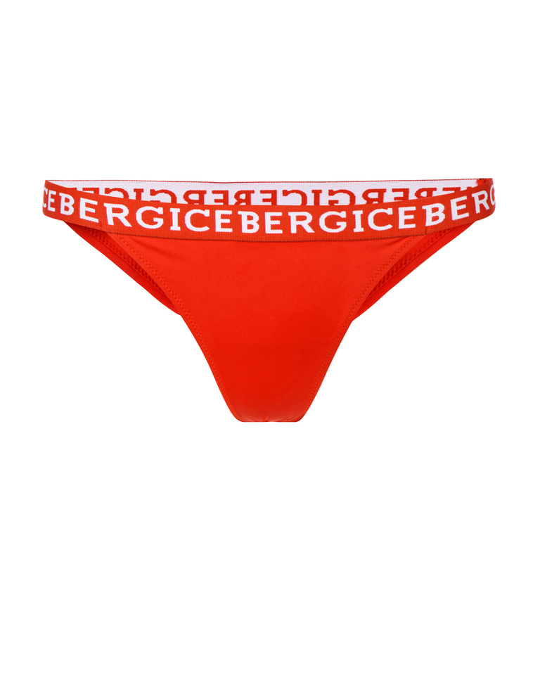 Institutional logo red bikini bottoms - Beachwear | Iceberg - Official Website