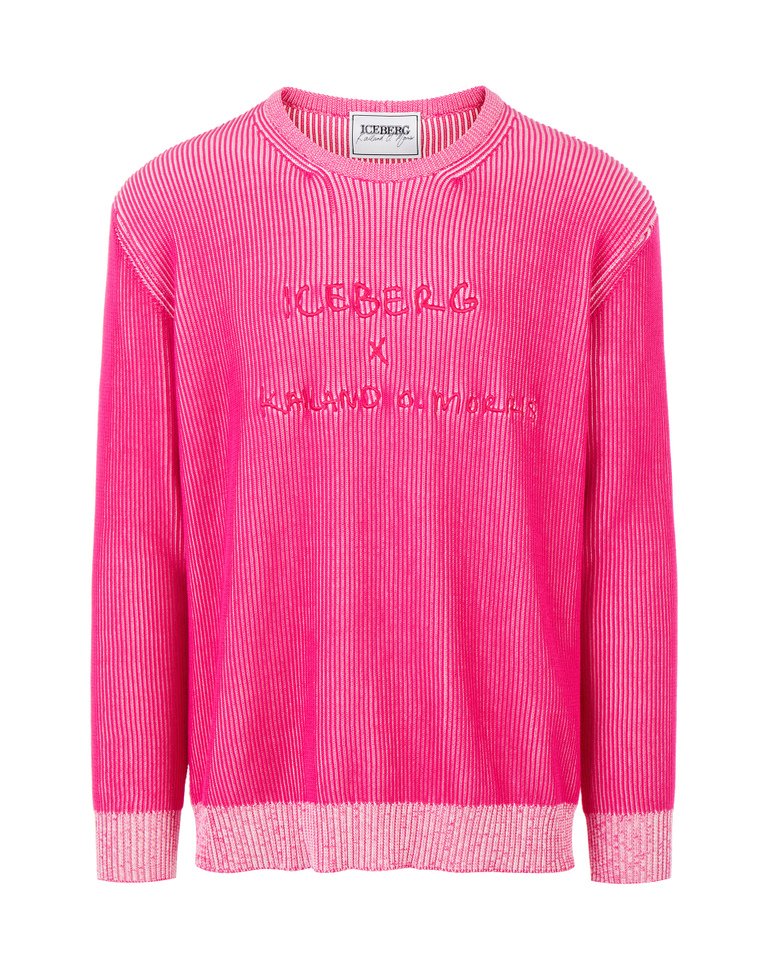 Pink Kailand Morris sweater - Knitwear | Iceberg - Official Website