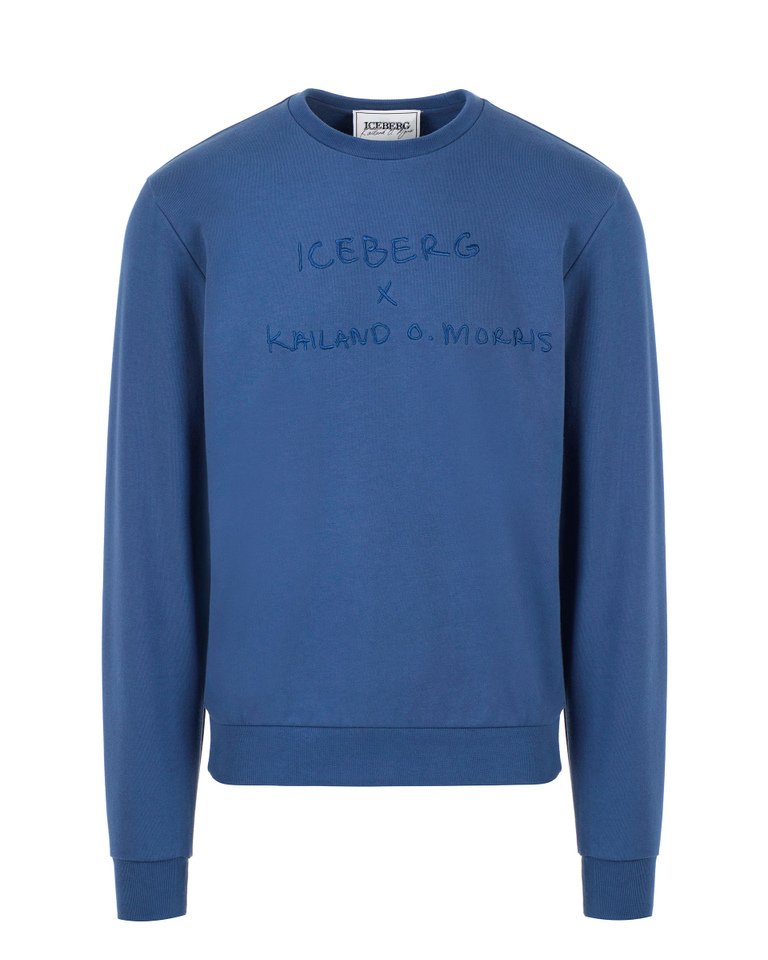 Avio blue Kailand Morris sweatshirt - Kailand O. Morris | Iceberg - Official Website