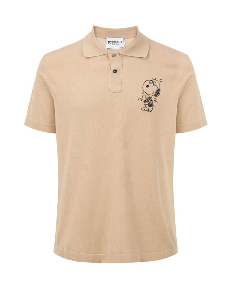 Snoopy knit polo shirt - COLLEGE VIBE | Iceberg - Official Website