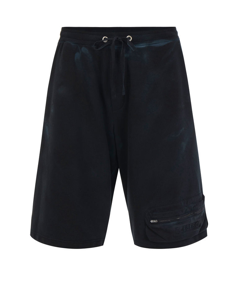 Tie-Dye Jersey Shorts - Trousers | Iceberg - Official Website