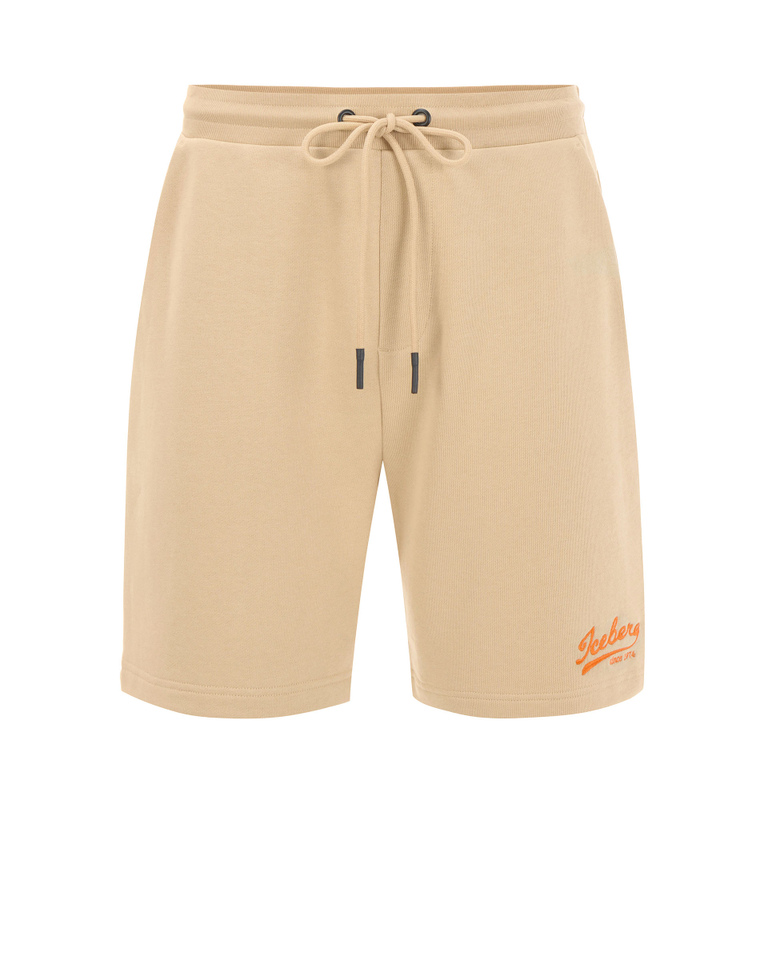 Baseball Logo Jersey Shorts - Trousers | Iceberg - Official Website
