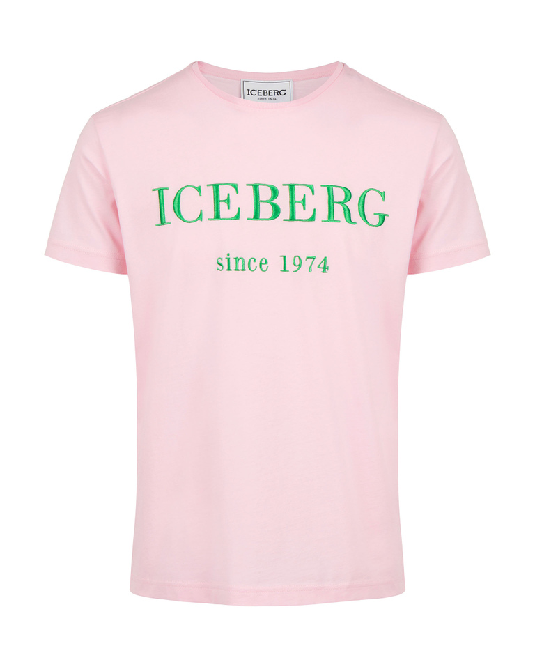 Heritage logo pink T-shirt - Bestseller | Iceberg - Official Website