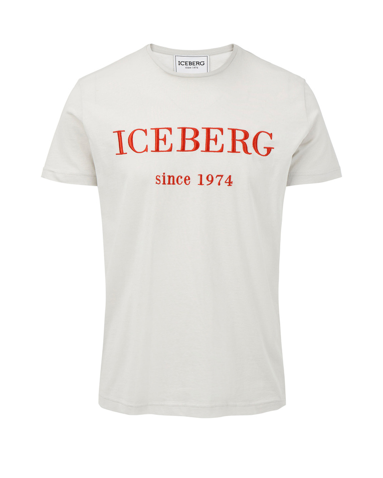 Heritage logo grey T-shirt - Man | Iceberg - Official Website