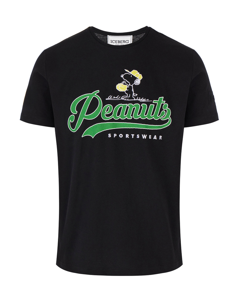 T-shirt nera Peanuts - Abbigliamento | Iceberg - Official Website