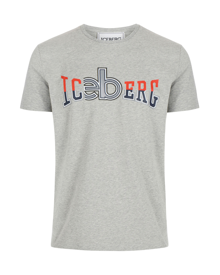 Grey T-shirt with 3D logo | Iceberg - Official Website