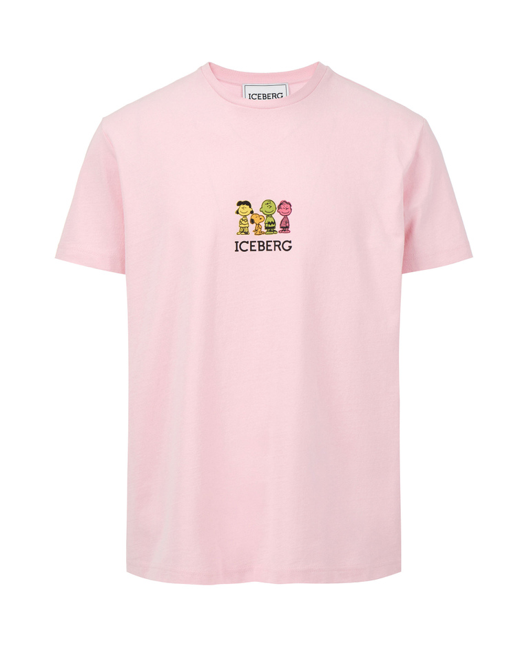 T-shirt rosa Charlie Brown - PEANUTS UOMO | Iceberg - Official Website