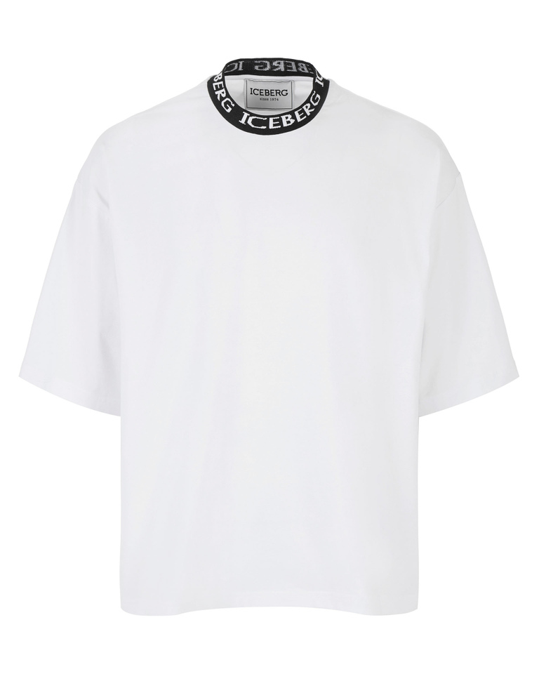 Logo stand-up collar T-shirt - Man | Iceberg - Official Website