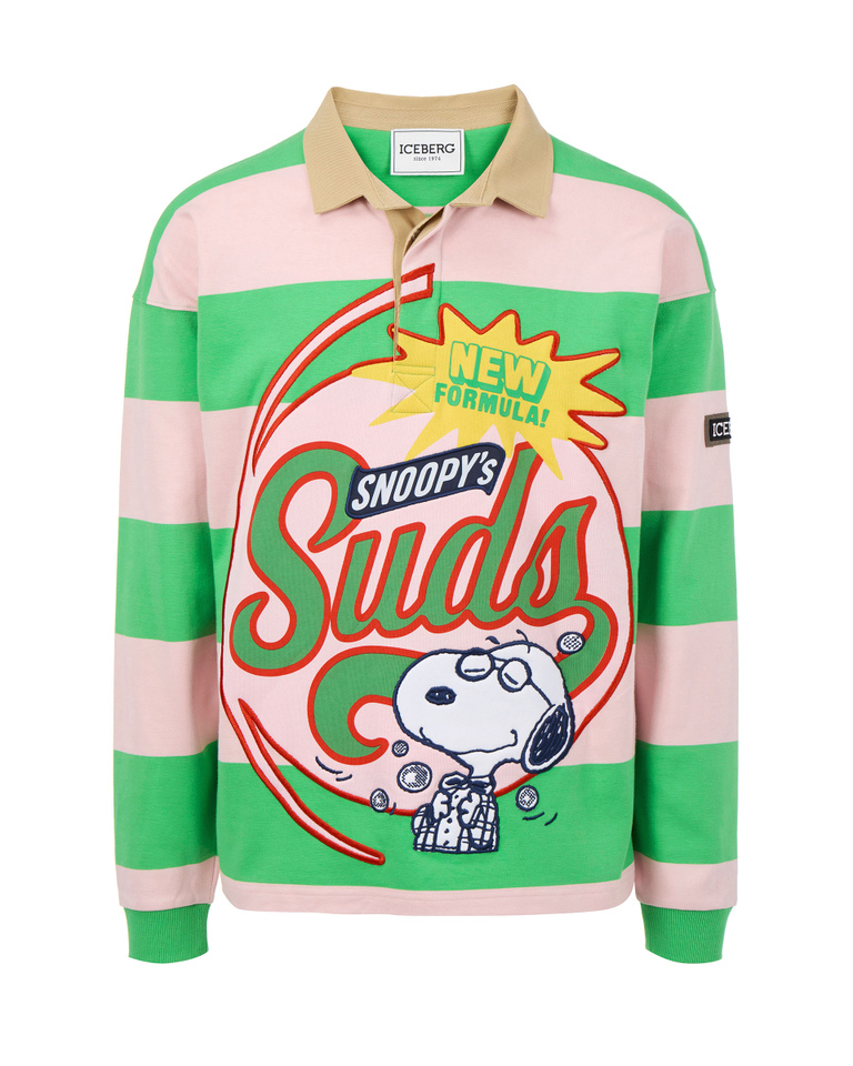 Snoopy's Suds Rugby Sweatshirt - Sweatshirts | Iceberg - Official Website