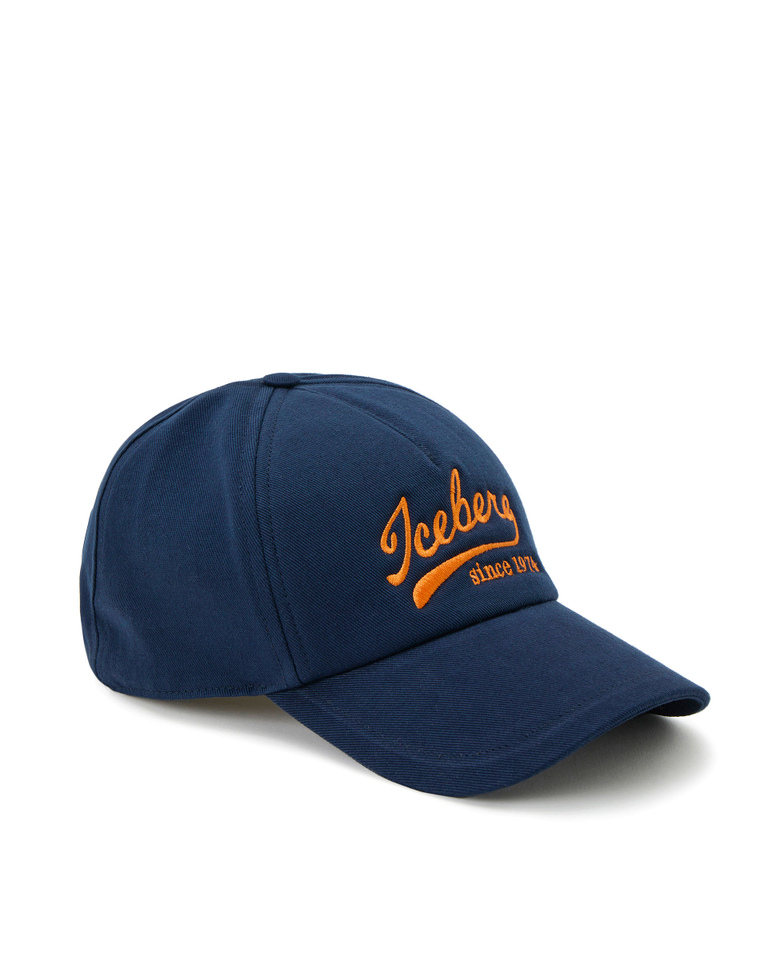 Blue Iceberg logo baseball cap - Hats & Scarves | Iceberg - Official Website