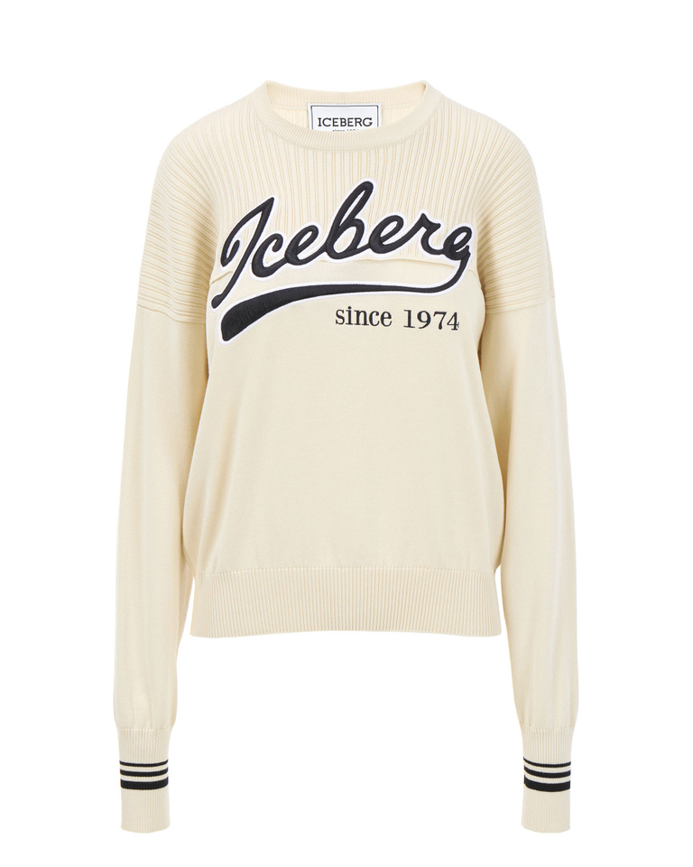 Baseball logo sweatshirt | Iceberg - Official Website