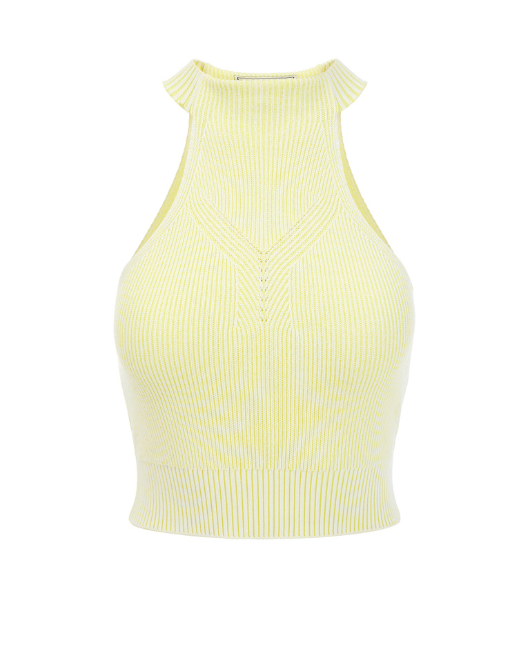 Top giallo in maglia glam - Abbigliamento | Iceberg - Official Website