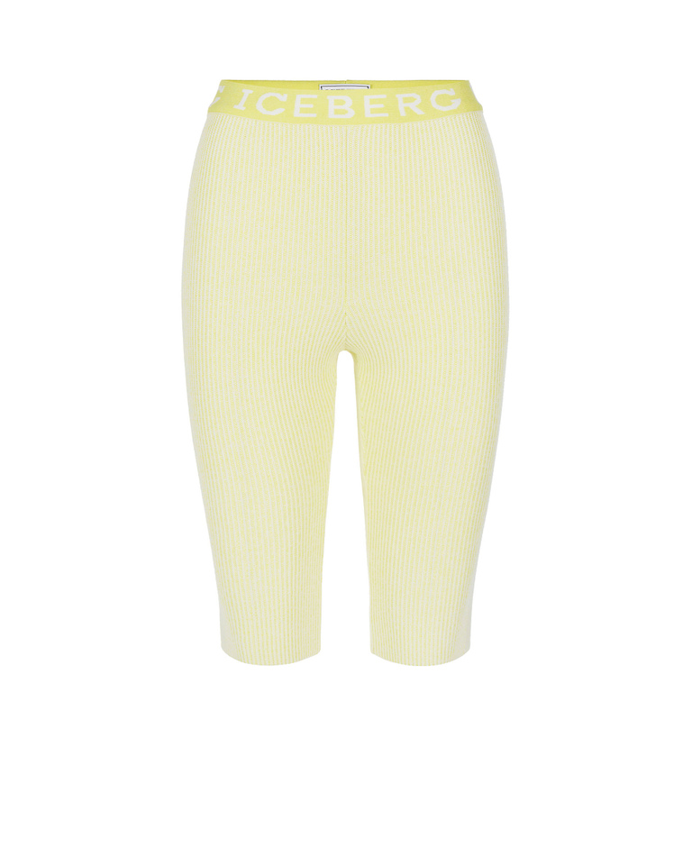 Cycling shorts with logo - Trousers | Iceberg - Official Website