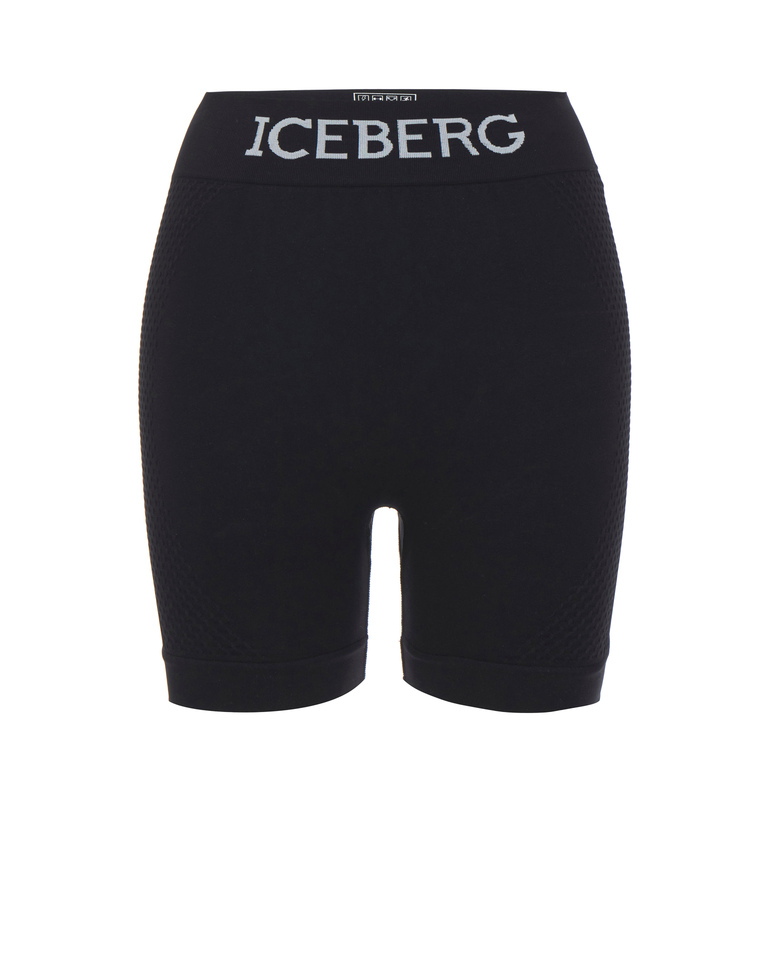 Stretch Active shorts with logo - Bestseller | Iceberg - Official Website