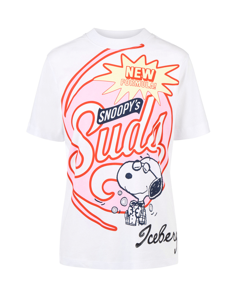 White Snoopy's Suds T-shirt - PEANUTS WOMAN | Iceberg - Official Website