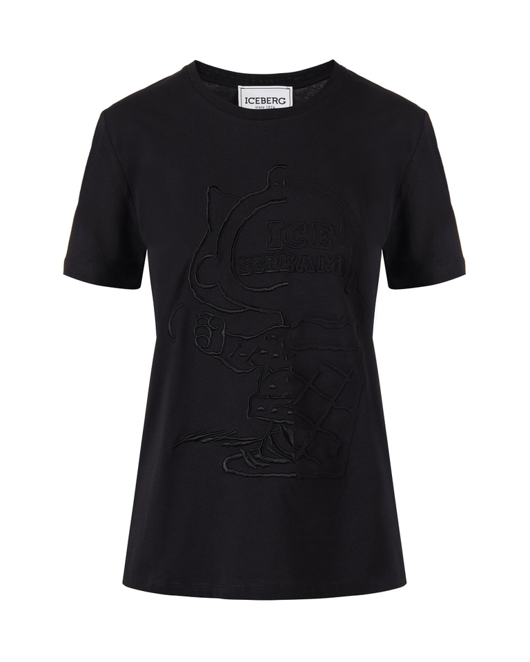 Peanuts Lucy Director black t-shirt - PEANUTS WOMAN | Iceberg - Official Website