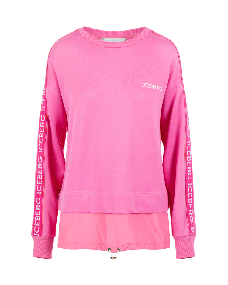 Sporty sweatshirt with institutional logo | Iceberg - Official Website