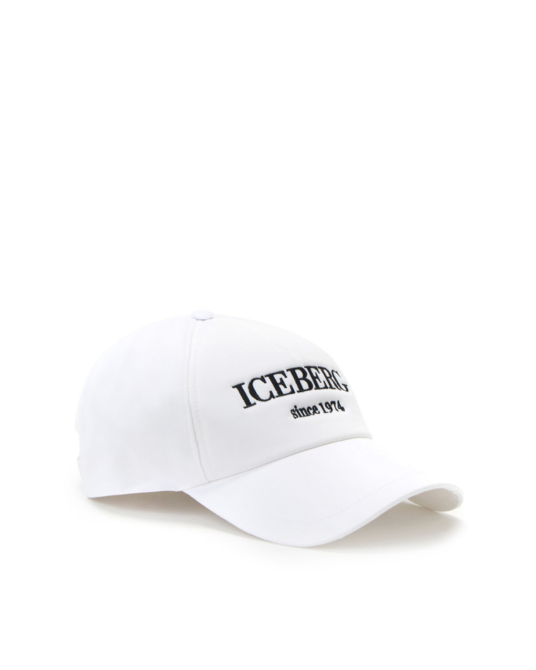 Heritage logo white baseball cap - Hats & Scarves | Iceberg - Official Website
