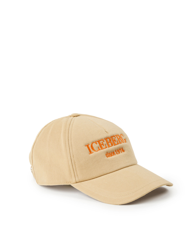 Heritage logo beige baseball cap - Hats & Scarves | Iceberg - Official Website